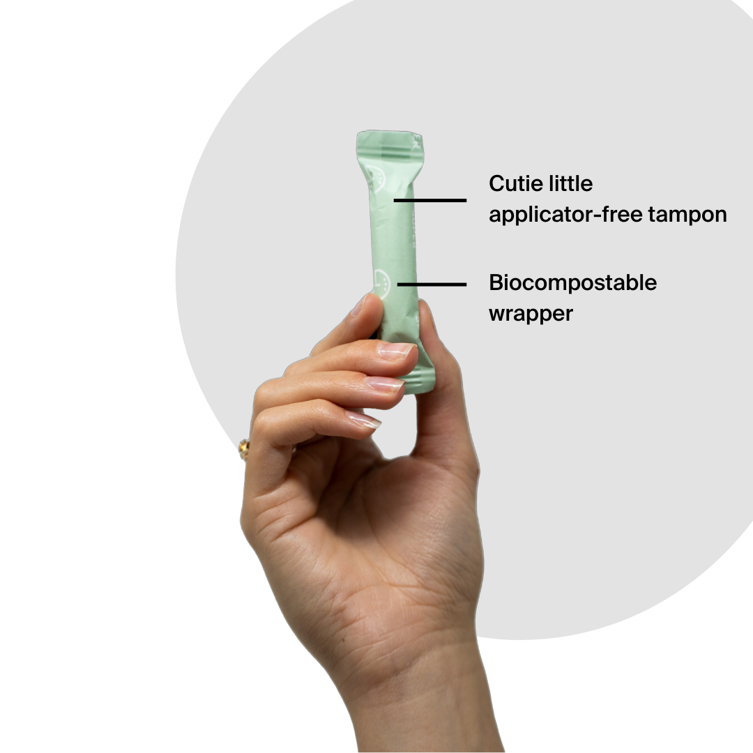 72 Organic Cotton Applicator-Free Tampons - size Super (4 packs of 18)