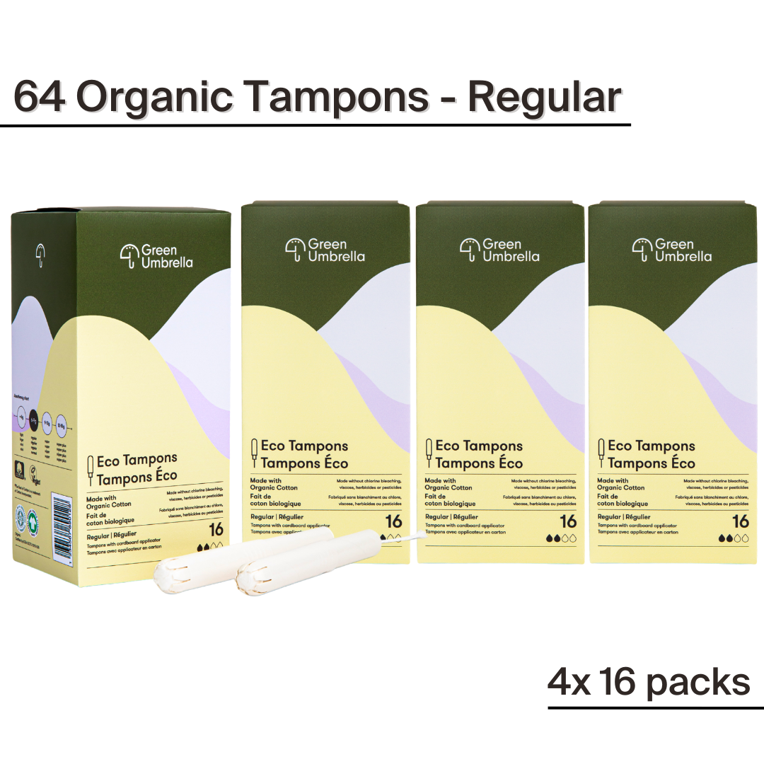 Tampons avec applicateur - Régulier (boite de 64)