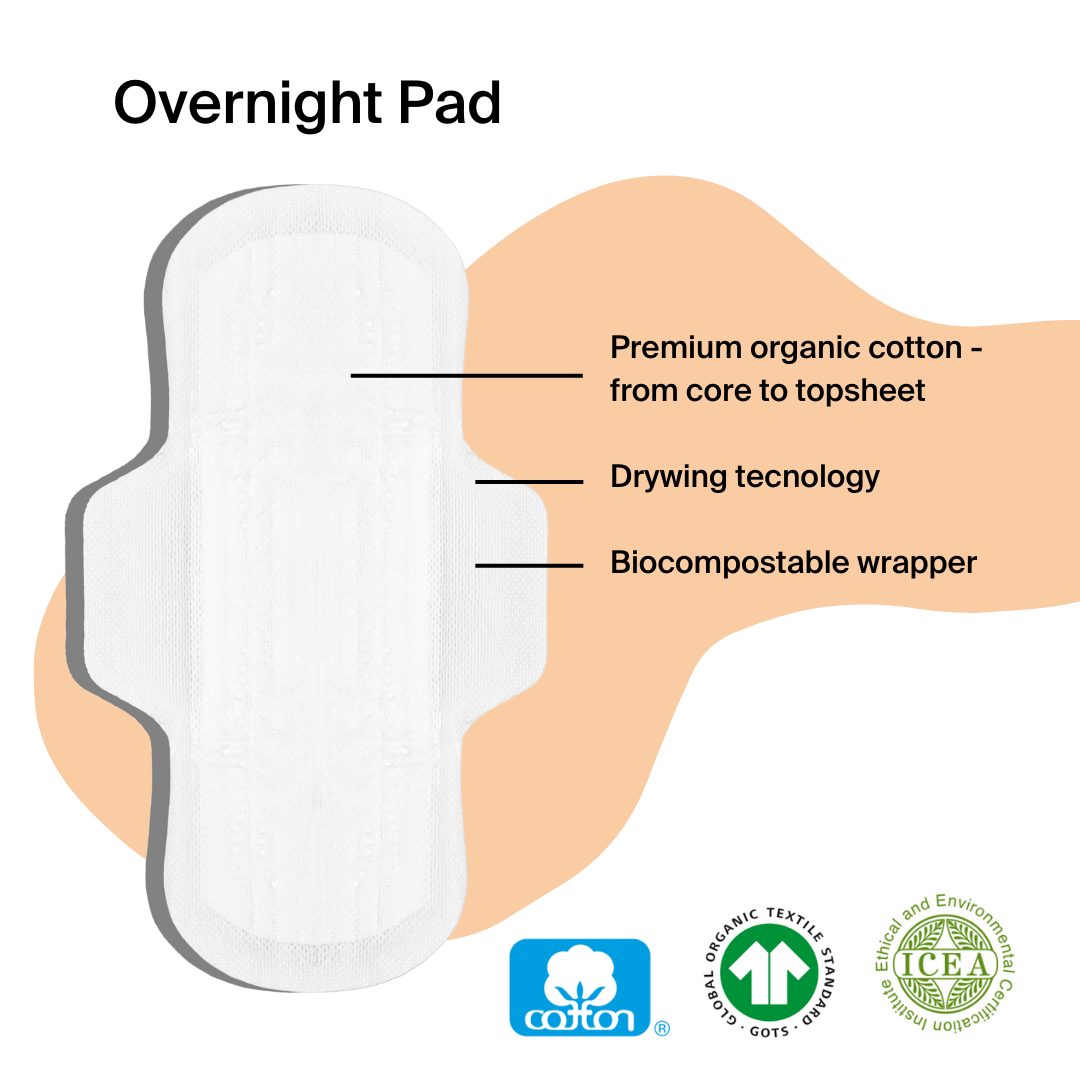 Natural cotton sanitary pads deals
